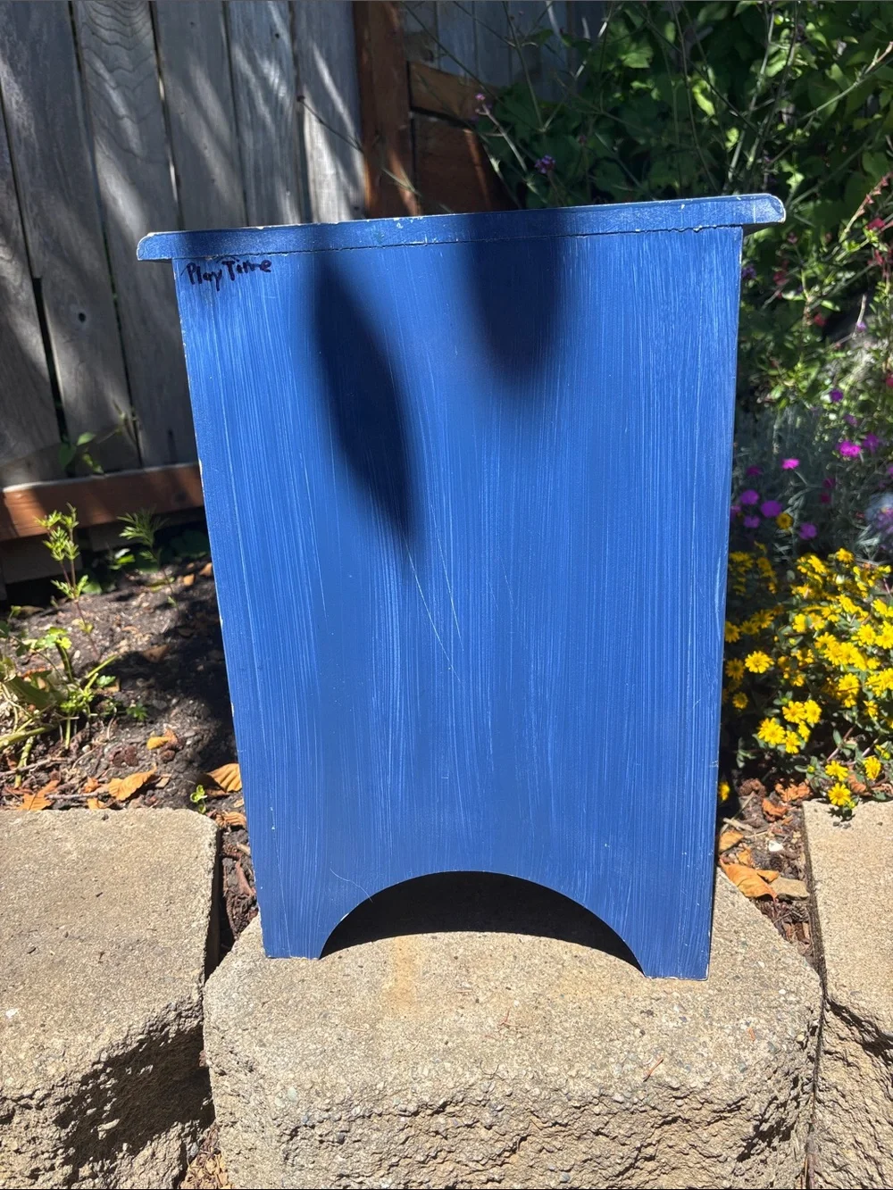 Blue Star Accent Cabinet with Gold Stars